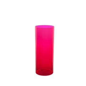 VERRE INCASSABLE TUBE 30CL ROUGE FLUO