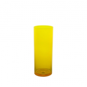 VERRE INCASSABLE TUBE 30CL JAUNE FLUO