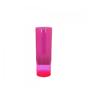 VERRE INCASSABLE TUBE 25CL  ROSE