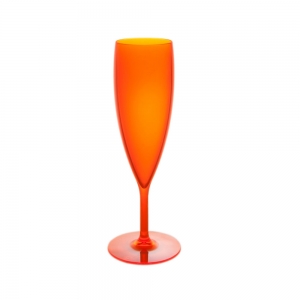 CHAMPAGNE FLUTE 15CL FLUO ORANGE