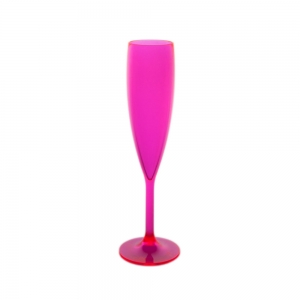 CHAMPAGNE FLUTE 9CL FLUO ROSE