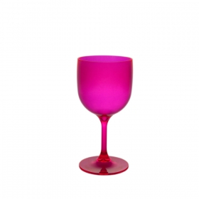 Verre à cocktail 26cl rose fluo réutilisable, incassable et écologique.