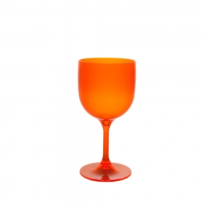 WINE COCKTAIL GLASS 26CL FLUO ORANGE