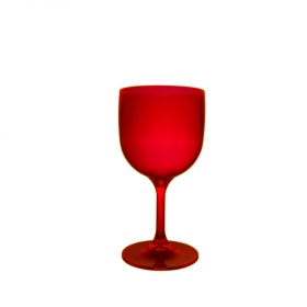 Wiederverwendbares, unzerbrechliches und ökologisches Cocktailglas 26 cl Dunkelrot