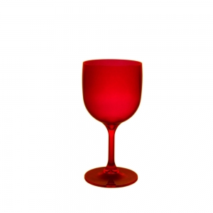 Wiederverwendbares, unzerbrechliches und ökologisches Cocktailglas 26 cl Dunkelrot