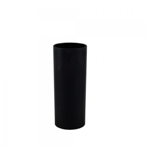 Tube incassable réutilisable long drink 30cl noir